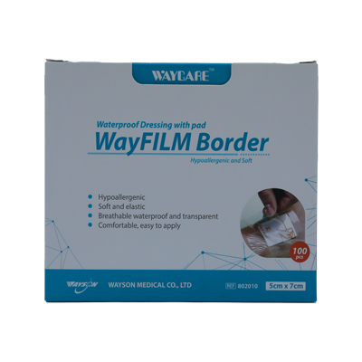 Waycare Waterproof Transparent Plaster 5x7cm 100'S