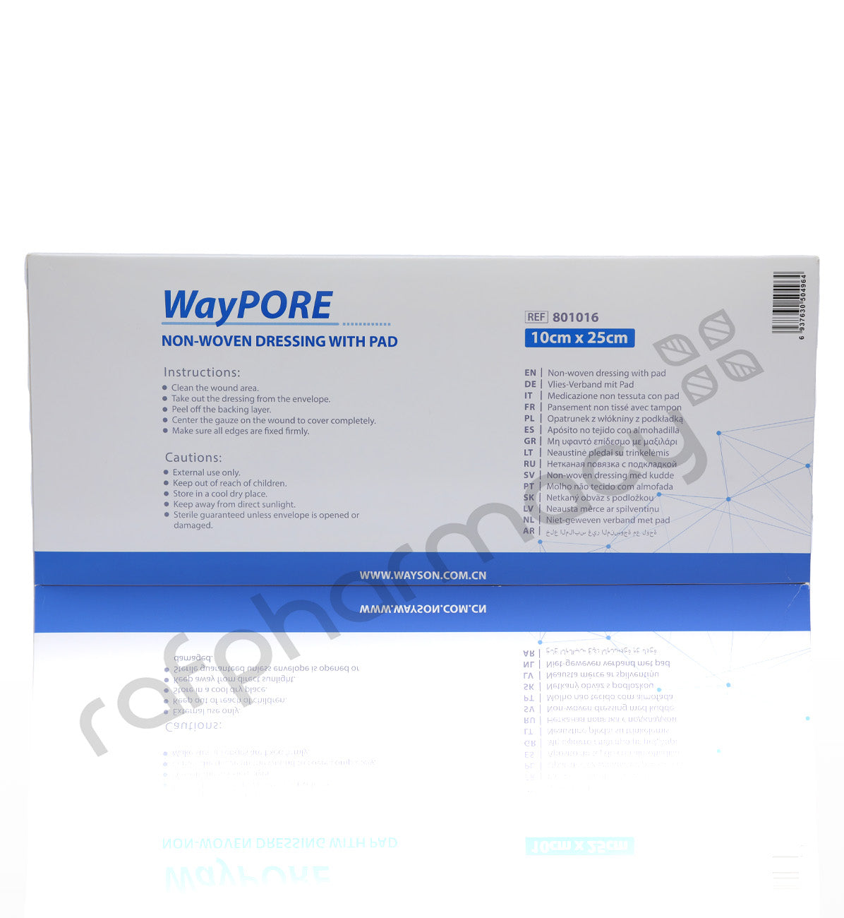Waycare Wound Dressing Plaster 10X25 Cm 25'S