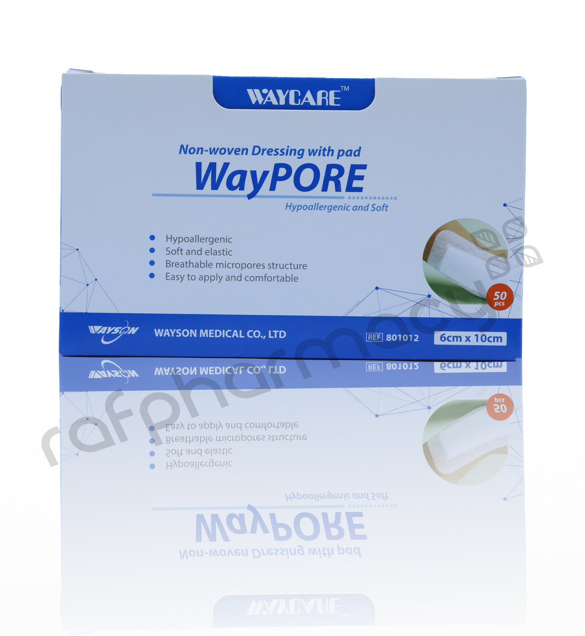 Waycare Wound Dressing Plaster 6x10 Cm 50'S
