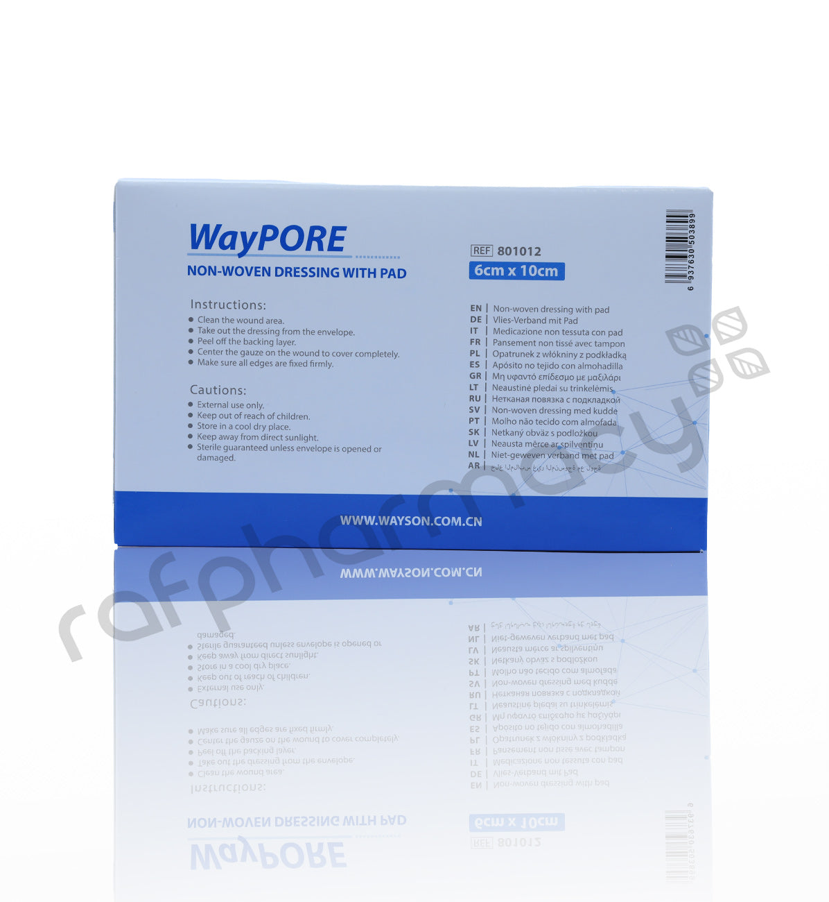 Waycare Wound Dressing Plaster 6x10 Cm 50'S