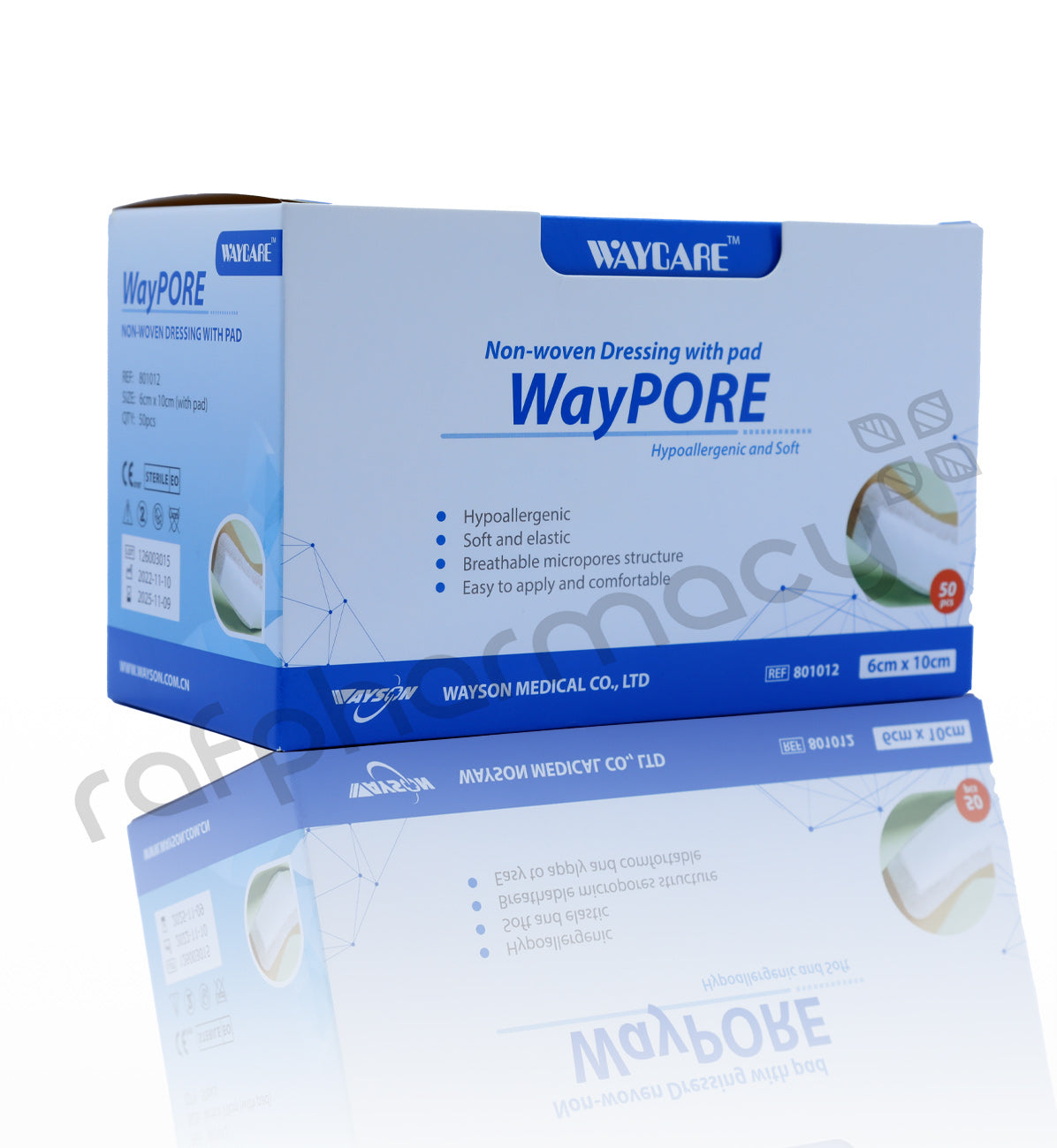 Waycare Wound Dressing Plaster 6x10 Cm 50'S