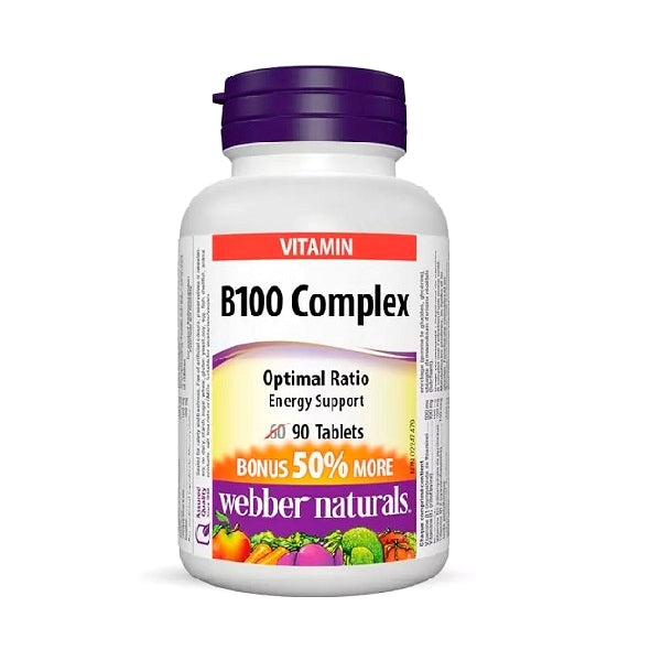 أقراص ويبر ناتشورال ب100 كومبليكس 90 قرصًا