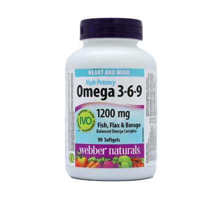 WEBBER NATURAL OMEGA 3,6,9 1200MG SOFTGELS 90'S