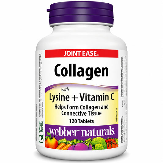 Webber Naturals Collagen With Lysine + Vitamin C Tablets 120's