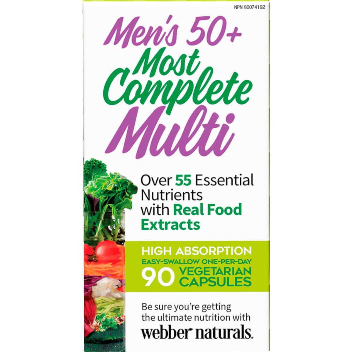 WEBBER NATURALS MEN'S MOST COMPLETE MULTI CAPSULE S 90'S
