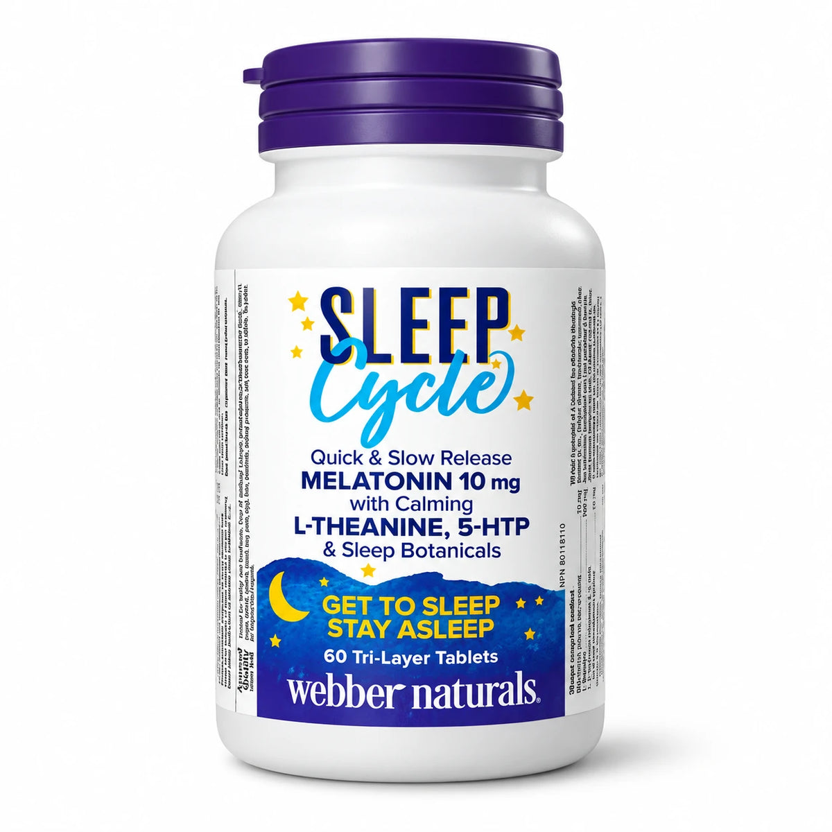 Webber Naturals Sleep Cycle 60 Tri-Layer Tablets