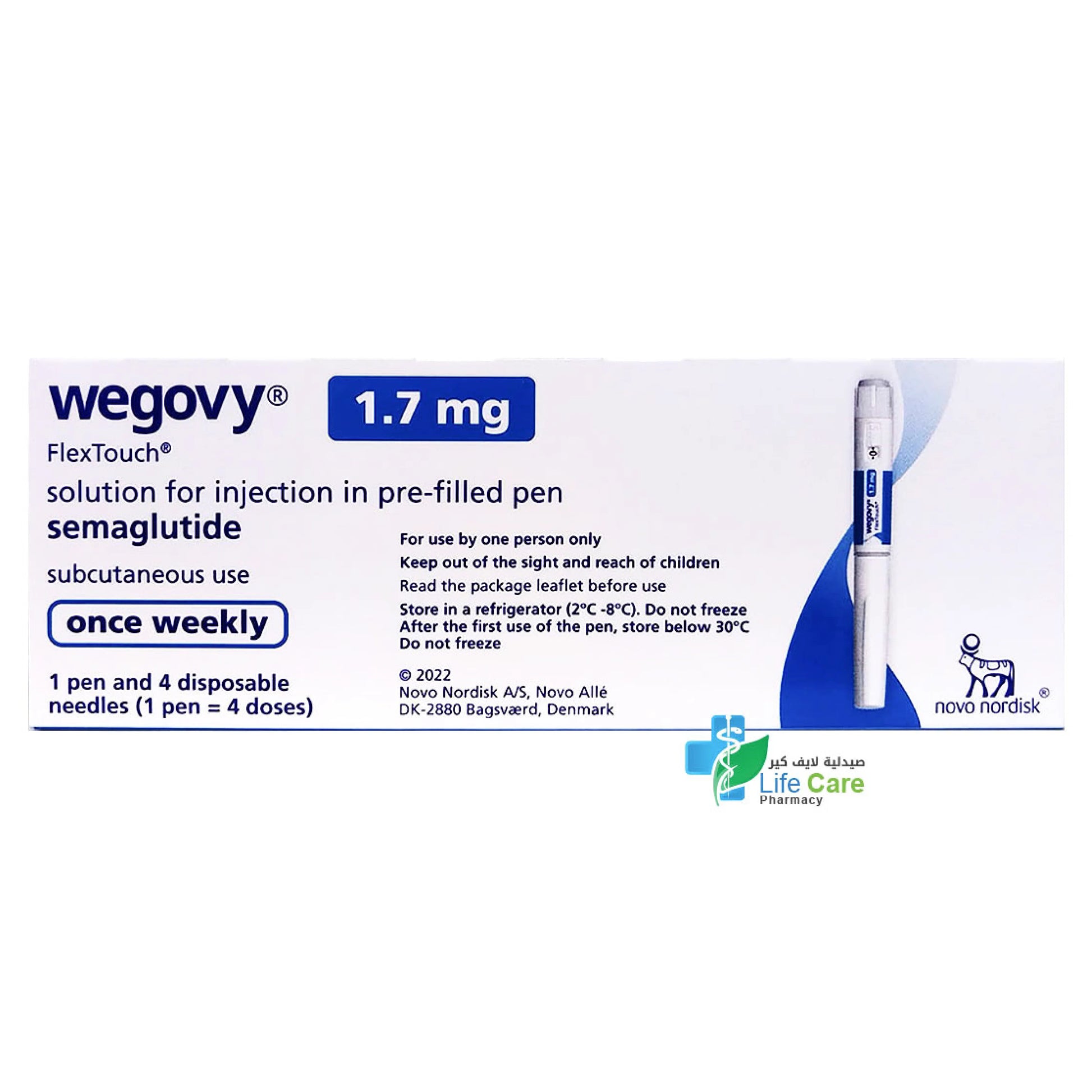 Wegovy 1.7mg Injection In Pre-Filled Pen 1'S