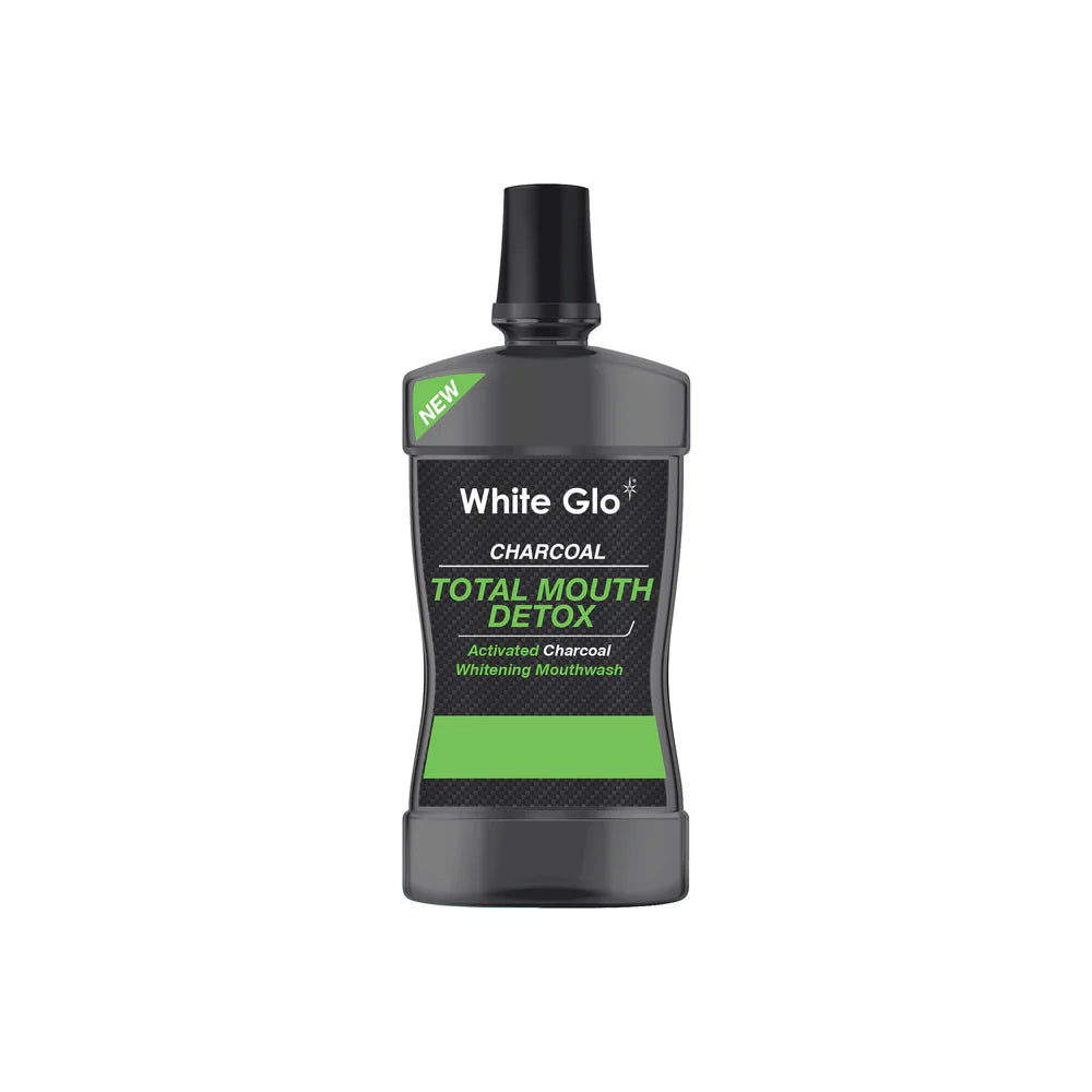 WHITE GLO CHARCOL TMD WHITENING MOUTHWASH 500ML