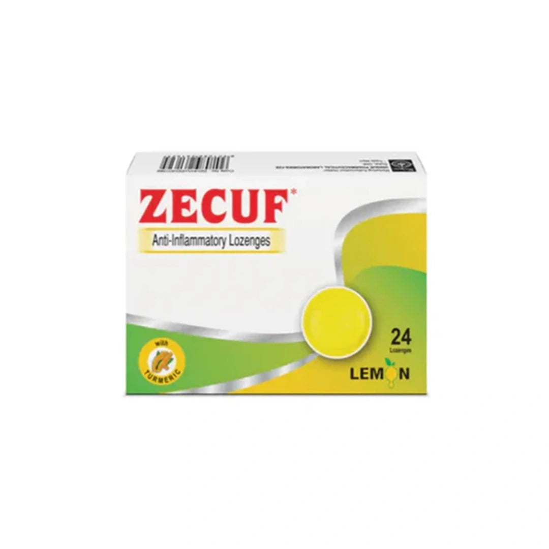 Zecuf Anti Inflamatoey Lemon With Turmeric Lozenges 24'S