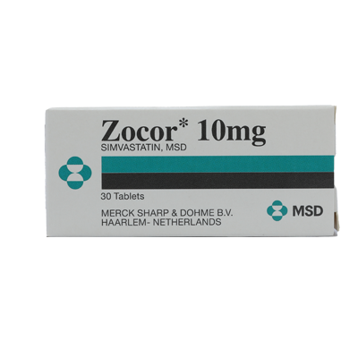 ZOCOR 10MG TABLETS 30'S