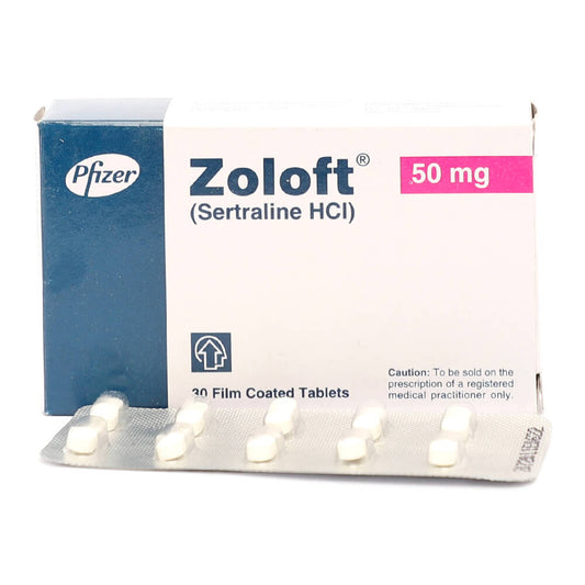 Zoloft 50mg Tablets 30'S